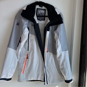 Men's White and Gray Jacket